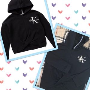 Calvin Klein Jeans Twist Front Hoodie, XL (16)